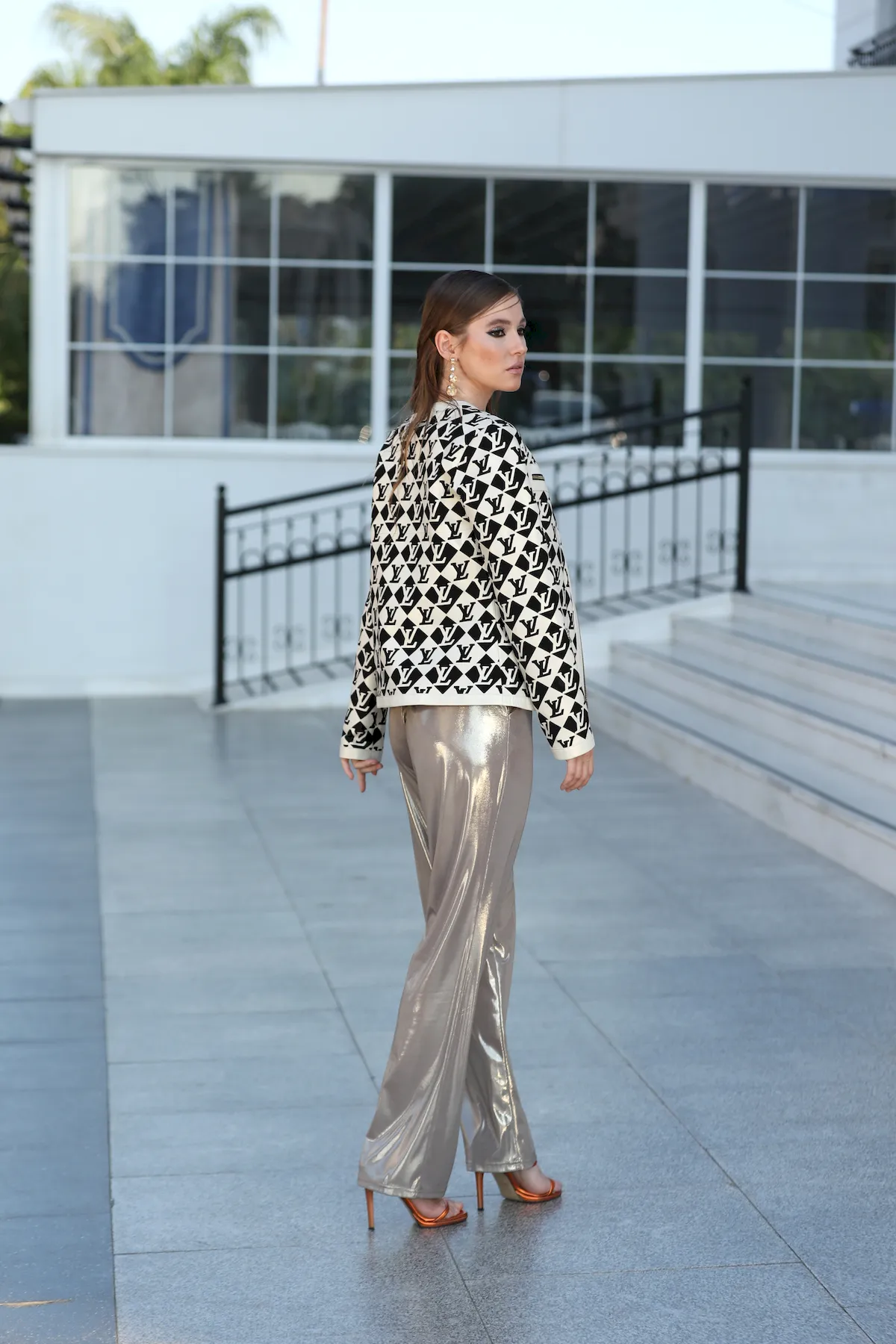 Veste pour femme en cuir véritable à motifs de printemps Louis Vuitton 4